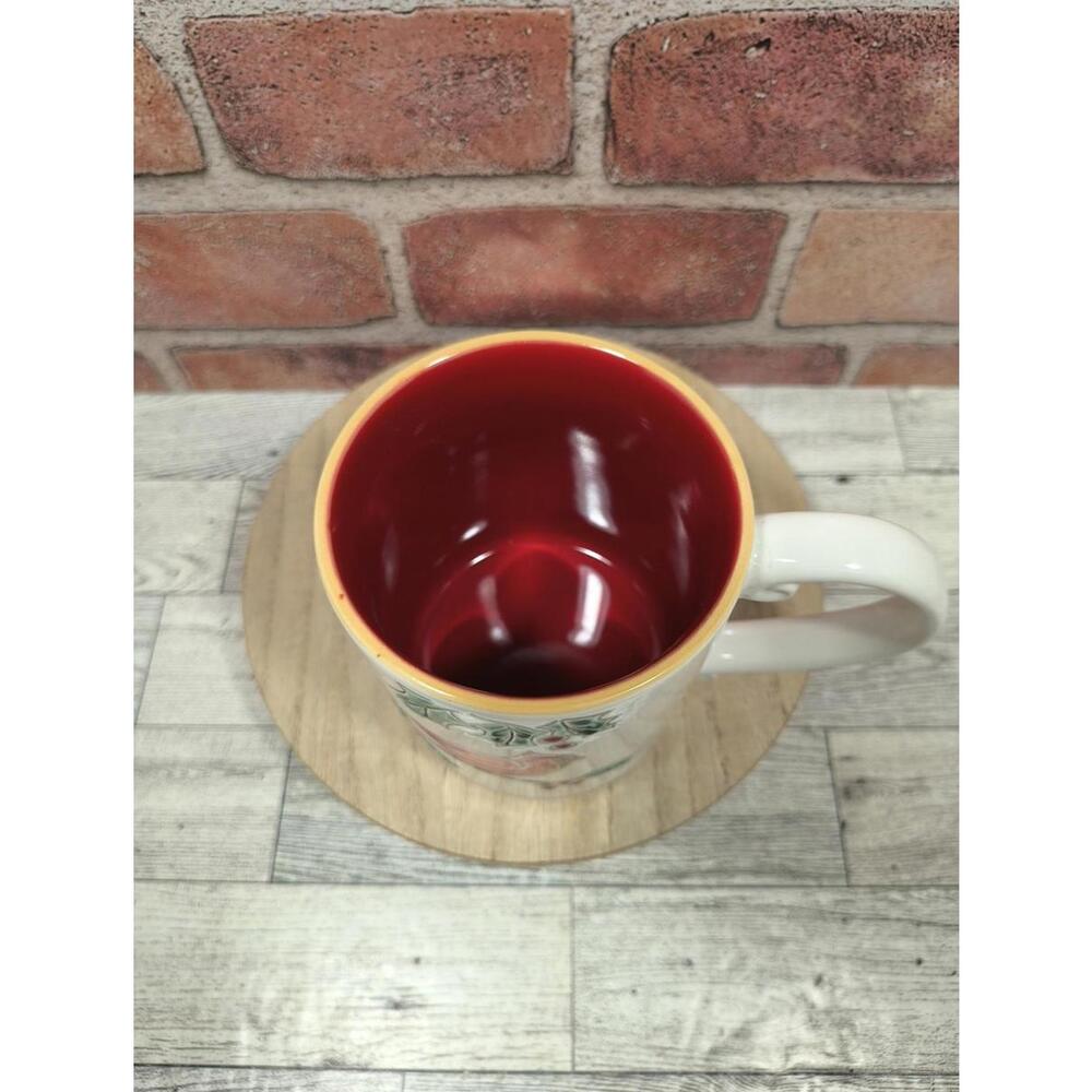 Spectrum Designz Crimson Crest Berry 16oz Ceramic Coffee Mug Red Cardinal 3 NWT - Picture 5 of 7